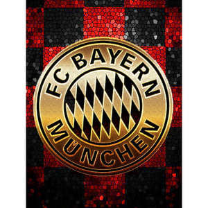 (Mehrere Größen rund/quadratisch) Fußball FC Bayern München Diamond painting