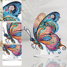 Lade das Bild in den Galerie-Viewer, Blumen-Schmetterling – einseitig gebohrter Acryl-Diamant-Desktop-Ornament