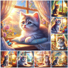 Lade das Bild in den Galerie-Viewer, Katze-Voll  Diamond Painting-30x30cm
