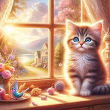 Lade das Bild in den Galerie-Viewer, Katze-Voll  Diamond Painting-30x30cm