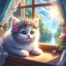 Lade das Bild in den Galerie-Viewer, Katze-Voll  Diamond Painting-30x30cm