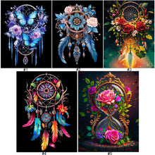 Lade das Bild in den Galerie-Viewer, Dreamcatcher-Full Round Diamond Painting-30x40cm