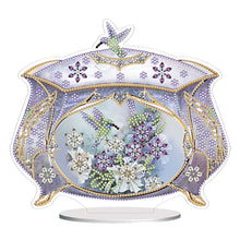 Lade das Bild in den Galerie-Viewer, Blumenadler-Kolibri  einseitig gebohrt  Acryl-Diamant-Desktop-Ornament
