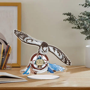 Blumenadler-Kolibri  einseitig gebohrt  Acryl-Diamant-Desktop-Ornament