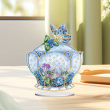 Lade das Bild in den Galerie-Viewer, Blumenadler-Kolibri einseitig gebohrt Acryl-Diamant-Desktop-Ornament