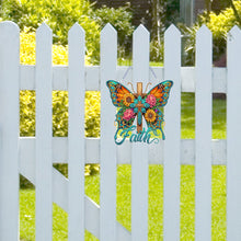 Lade das Bild in den Galerie-Viewer, Schmetterling-einseitig gebohrter Diamant-Anhänger