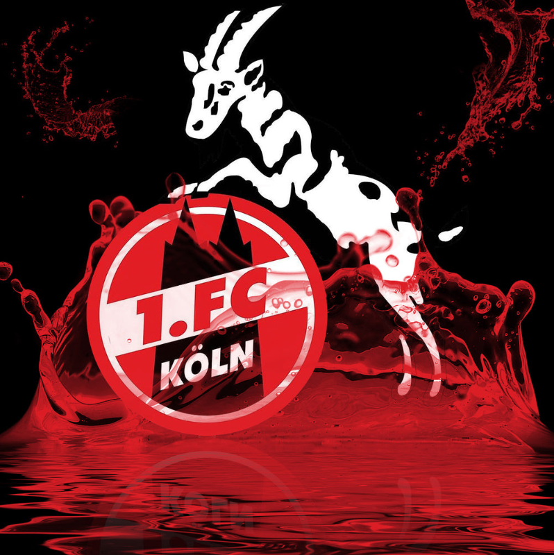Wasser  FC Köln - Rund Diamant Malerei - 40*40CM