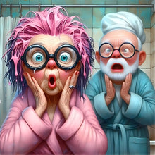 Lade das Bild in den Galerie-Viewer, Funny Grandma-Voll Diamond Painting-40x40cm