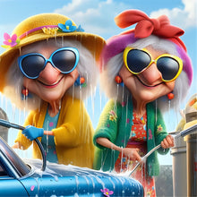 Lade das Bild in den Galerie-Viewer, Funny Grandma-Voll Diamond Painting-40x40cm