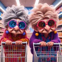 Lade das Bild in den Galerie-Viewer, Funny Grandma-Voll Diamond Painting-40x40cm