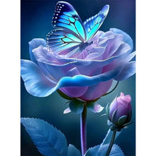 Lade das Bild in den Galerie-Viewer, Rose Schmetterling-Voll Round Diamond Painting-45x60cm