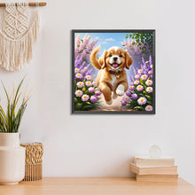 Lade das Bild in den Galerie-Viewer, Hund-Voll Round Diamond Painting-30x30cm