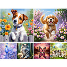 Lade das Bild in den Galerie-Viewer, Hund-Voll Round Diamond Painting-30x30cm