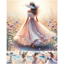 Lade das Bild in den Galerie-Viewer, Lady-Voll Round Diamond Painting-30x30cm