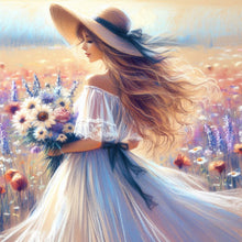 Lade das Bild in den Galerie-Viewer, Lady-Voll Round Diamond Painting-30x30cm