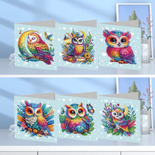 Lade das Bild in den Galerie-Viewer, 6/8/12Pcs/Set Weihnachts-Diamant-Grußkarten