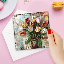 Lade das Bild in den Galerie-Viewer, 6/8/12Pcs/Set Weihnachts-Diamant-Grußkarten