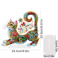 Lade das Bild in den Galerie-Viewer, Katze/Welpe-Einfacher Seitenbohrer-Acryl-Diamant-Desktop-Ornament