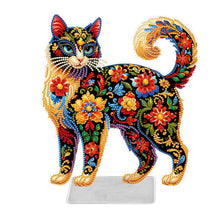 Lade das Bild in den Galerie-Viewer, Katze/Welpe-Einfacher Seitenbohrer-Acryl-Diamant-Desktop-Ornament