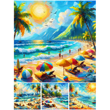 Lade das Bild in den Galerie-Viewer, Strand-Voll Round Diamond Painting-30x30cm
