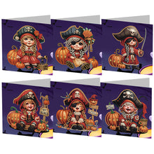 Lade das Bild in den Galerie-Viewer, 5/6Pcs/Set Halloween-Diamond Grußkarten