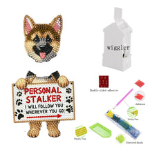 Lade das Bild in den Galerie-Viewer, Katze/Hund – einseitiger Bohrer – schüttelnder Kopf, Acryl-Diamant-Dekoration für den Schreibtisch