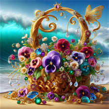 Lade das Bild in den Galerie-Viewer, Wunderschöne Blumenkörbe - Voll Diamond Painting-30x30cm