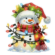 Lade das Bild in den Galerie-Viewer, Weihnachten Eule-Einfache Seite Bohrer-Schüttelkopf Acryl Diamant Desktop Ornament