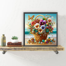 Lade das Bild in den Galerie-Viewer, Wunderschöne Blumenkörbe -Voll Diamond Painting-30x30cm