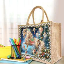 Lade das Bild in den Galerie-Viewer, Weihnachts-Diamant Malerei Tote Bag (Upgraded Waterproof)