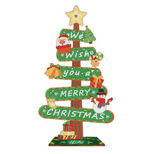 Lade das Bild in den Galerie-Viewer, Weihnachten-Holzschild Diamant Malerei Desktop