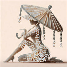 Lade das Bild in den Galerie-Viewer, Lady-Partial Special Diamond Painting-40x40cm