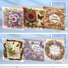 Lade das Bild in den Galerie-Viewer, 6Pcs/Set Weihnachten-Diamond Grußkarten