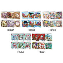 Lade das Bild in den Galerie-Viewer, 6Pcs/Set Weihnachten-Diamond Grußkarten