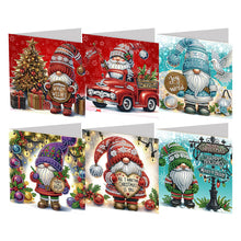 Lade das Bild in den Galerie-Viewer, 6Pcs/Set Weihnachten-Diamond Grußkarten