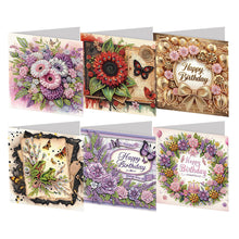 Lade das Bild in den Galerie-Viewer, 6Pcs/Set Weihnachten-Diamond Grußkarten