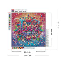 Lade das Bild in den Galerie-Viewer, Love-Voll Round Diamond Painting-30x30cm
