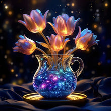 Lade das Bild in den Galerie-Viewer, Leuchtende Rose-Voll Round Diamond Painting-30x30cm