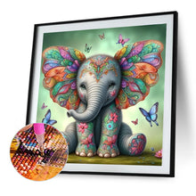 Lade das Bild in den Galerie-Viewer, Elefant-Voll Round Diamond Painting-30x30cm
