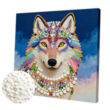 Lade das Bild in den Galerie-Viewer, Partial Pearl Painting mit Rahmen -25*25cm