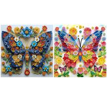 Lade das Bild in den Galerie-Viewer, Schmetterlingsblumen Special Diamond Painting-30x30cm
