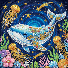 Lade das Bild in den Galerie-Viewer, Partial Pearl Painting mit Rahmen -25x25cm