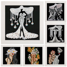 Lade das Bild in den Galerie-Viewer, Beauty-Partial Special Diamond Painting with Frame-17x17cm