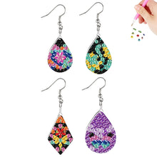 Lade das Bild in den Galerie-Viewer, 2 Paar Wassertropfen - DIY Diamant Painting Ohrringe Set