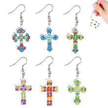 Lade das Bild in den Galerie-Viewer, 2 Paar Wassertropfen - DIY Diamant Painting Ohrringe Set