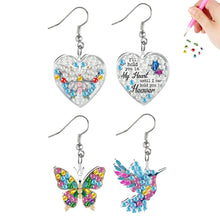 Lade das Bild in den Galerie-Viewer, 2 Paar Wassertropfen - DIY Diamant Painting Ohrringe Set