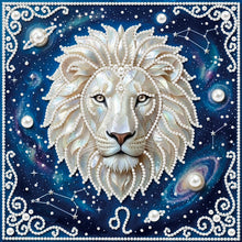 Lade das Bild in den Galerie-Viewer, Partial Pearl Painting mit Rahmen -25x25cm