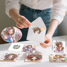 Lade das Bild in den Galerie-Viewer, 6 Stk./Set Küste - Diamant-Grußkarten