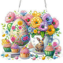 Lade das Bild in den Galerie-Viewer, Kobolde und Tulpen - Einseitig - Diamant-Anhänger