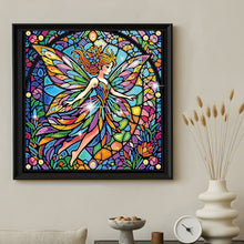 Lade das Bild in den Galerie-Viewer, Stained Glass Fairy-Partial Special Diamond Painting-30x30cm
